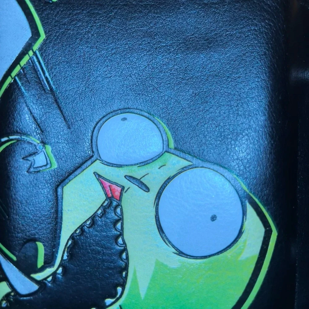 Nickelodeon Invader Zim trifold wallet sci-fi Gir and Zim alien robots cartoon